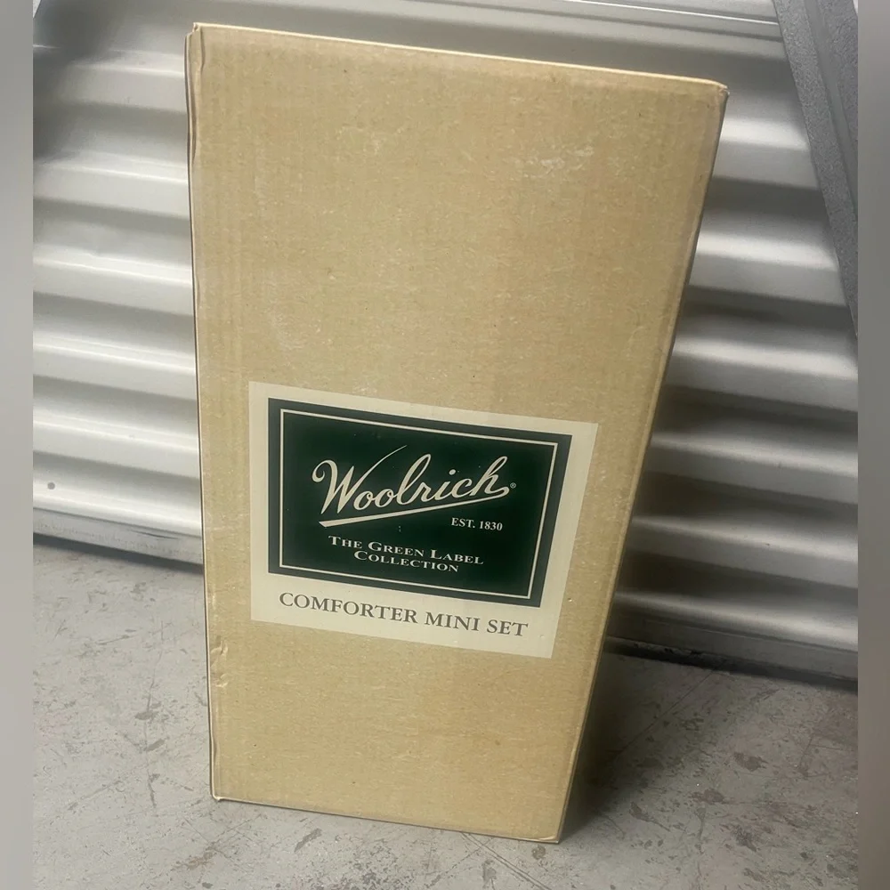 Woolrich Comforter Mini Set, Twin, Charcoal Ivory